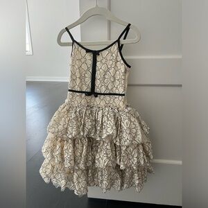 Ooh la la couture dress worn once. Will add matching clip in also.